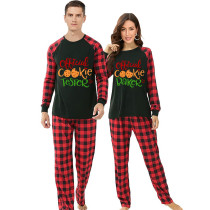 Christmas Couple Pajamas Matching Sets Official Cookie Tester & Baker Adult Loungwear White Pajamas Set