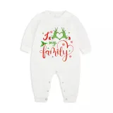 Christmas Matching Family Pajamas Snowflake Love My Family Red Pajamas Set