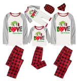 Christmas Matching Family Pajamas Love Christmas Red Pajamas Set