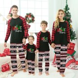 Christmas Matching Family Pajamas Love Christmas Trucks Black Reindeer Pants Pajamas Set