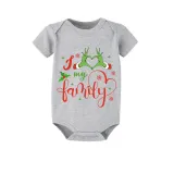 Christmas Matching Family Pajamas Snowflake Love My Family Short Pajamas Set