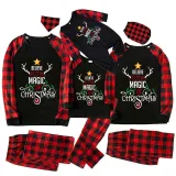 Christmas Matching Family Pajamas Believe In The Magic Of Christmas Black Pajamas Set