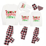 Christmas Matching Family Pajamas Family Christmas Hat Crew Red Pajamas Set