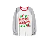 Christmas Matching Family Pajamas Magical Christmas Tree Red Pajamas Set