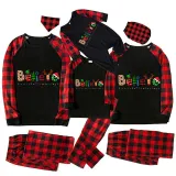 Christmas Matching Family Pajamas Believe Gingerbread Man Black Pajamas Set