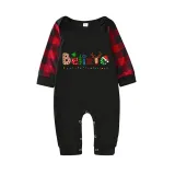 Christmas Matching Family Pajamas Believe Gingerbread Man Black Pajamas Set