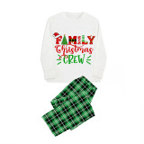 Christmas Matching Family Pajamas Family Christmas Hat Crew Green Pajamas Set