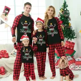Christmas Matching Family Pajamas Believe In The Magic Of Christmas Black Pajamas Set