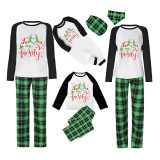 Christmas Matching Family Pajamas Snowflake Love My Family Green Pajamas Set