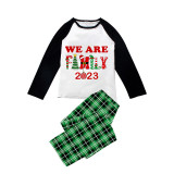 Christmas Matching Family Pajamas 2023 We Are Family Green Pajamas Set