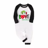 Christmas Matching Family Pajamas Love Christmas Green Pajamas Set