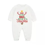 Christmas Matching Family Pajamas Believe In The Magic Of Christmas Green Pajamas Set