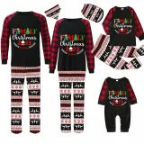 Christmas Matching Family Pajamas 2023 Family Christmas Black Reindeer Pants Pajamas Set