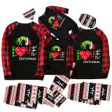 Christmas Matching Family Pajamas Love Christmas Black Reindeer Pants Pajamas Set