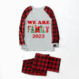 Christmas Matching Family Pajamas 2023 We Are Family Gray Pajamas Set