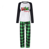 Christmas Matching Family Pajamas Love Christmas Trucks Green Pajamas Set