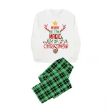 Christmas Matching Family Pajamas Believe In The Magic Of Christmas Green Pajamas Set