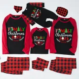 Christmas Matching Family Pajamas 2023 Family Christmas Black White Plaids Pajamas Set