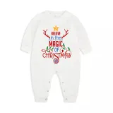 Christmas Matching Family Pajamas Believe In The Magic Of Christmas Blue Pajamas Set