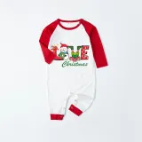 Christmas Matching Family Pajamas Love Snowman Christmas Red Pajamas Set
