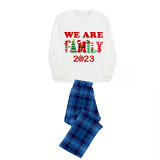 Christmas Matching Family Pajamas 2023 We Are Family Blue Pajamas Set