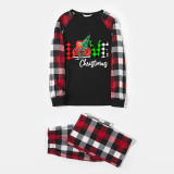 Christmas Matching Family Pajamas Love Christmas Trucks Black White Plaids Pajamas Set