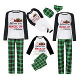 Christmas Matching Family Pajamas Believe Christmas Tree Green Pajamas Set