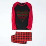 Christmas Couple Pajamas Matching Sets Merry Christmas Mr & Mrs Adult Loungwear Black Pajamas Set