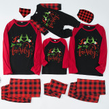 Christmas Matching Family Pajamas Snowflake Love My Family Black White Plaids Pajamas Set