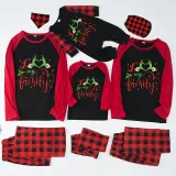 Christmas Matching Family Pajamas Snowflake Love My Family Black White Plaids Pajamas Set