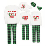 Christmas Matching Family Pajamas 2023 We Are Family Green Pajamas Set