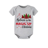 Christmas Matching Family Pajamas Believe Christmas Tree Short Pajamas Set