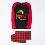 Christmas Matching Family Pajamas Love Christmas Black White Plaids Pajamas Set