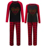 Christmas Couple Pajamas Matching Sets Merry Christmas Mr & Mrs Adult Loungwear Black Pajamas Set