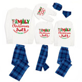 Christmas Matching Family Pajamas 2023 Family Christmas Blue Pajamas Set