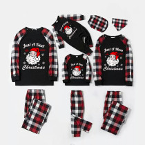 Christmas Matching Family Pajamas My Family Who Loves Christmas Black and Red Pajamas Set
