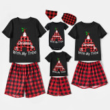 Christmas Matching Family Pajama Christmas With My Tribe Black Pajamas Set