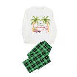Christmas Matching Family Pajama Tropical Christmas Green Pajamas Set