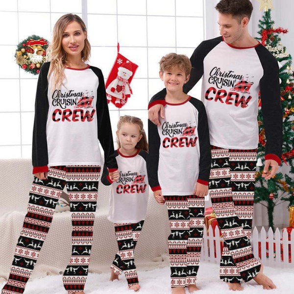 Christmas Matching Family Pajamas Christmas Cruisin Crew Seamless Pajamas Set