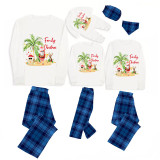 Christmas Matching Family Pajama Family Holiday Christmas Blue Pajamas Set