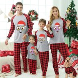 Christmas Matching Family Pajamas Cartoon Christams Hat Green Pajamas Set