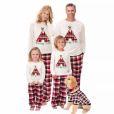 Christmas Matching Family Pajama Christmas With My Tribe White Pajamas Set