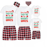 Christmas Matching Family Pajamas Dear Santa They Are The Naughty Ones Short Pajamas Set