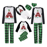 Christmas Matching Family Pajama Christmas With My Tribe Green Pajamas Set