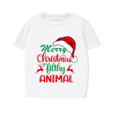 Christmas Matching Family Pajama Merry Christmas Hat Ya Filthy Animal Short Pajamas Set