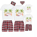Christmas Matching Family Pajama Tropical Christmas Short Pajamas Set
