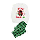 Christmas Matching Family Pajamas Merry Snowflakes Cruisemas Green Pajamas Set