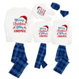 Christmas Matching Family Pajama Merry Christmas Hat Ya Filthy Animal Blue Pajamas Set