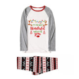 Christmas Matching Family Pajama Most Wonderful Time Of The Year Seamless Pajamas Set