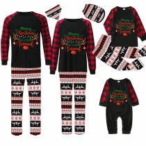 Christmas Matching Family Pajama Merry Christmas Ya Filthy Animal Black Seamless Pajamas Set